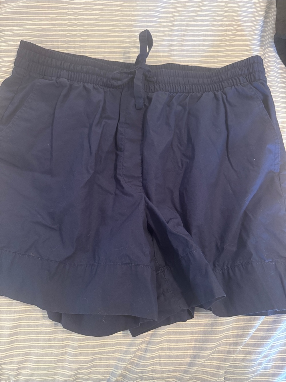 Banana Republic Navy Mid-Rise Elastic Waist Shorts